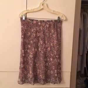 Max studio silk skirt